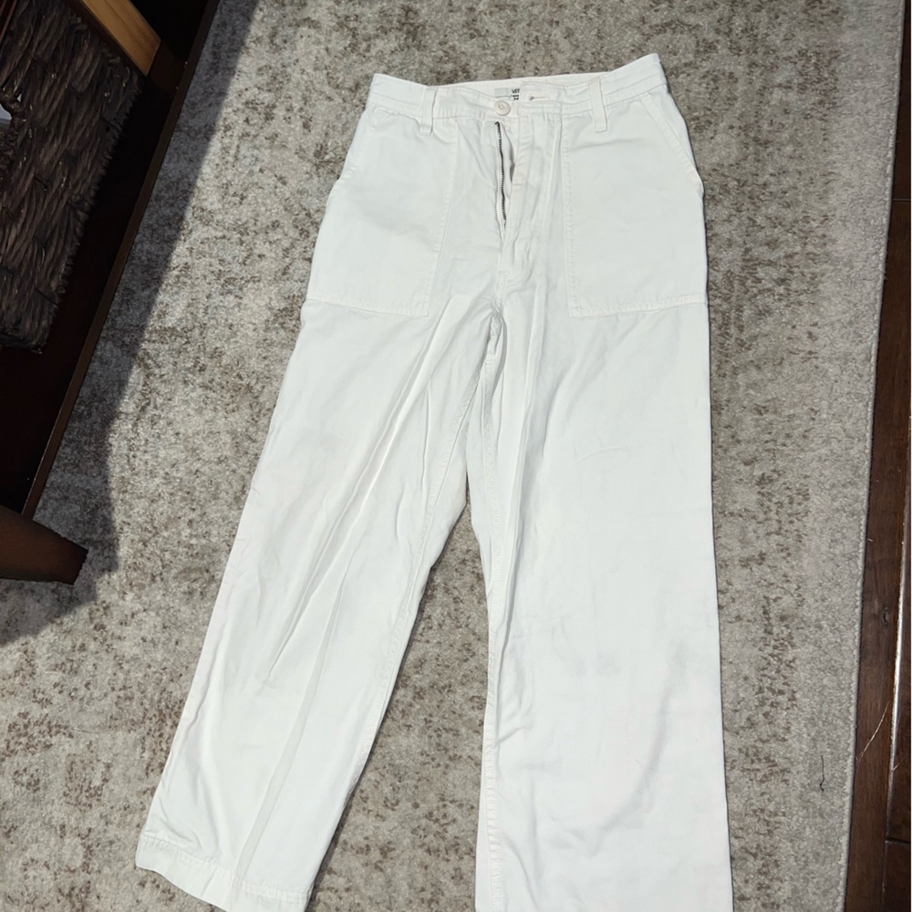 Vans Linen Style White Pants